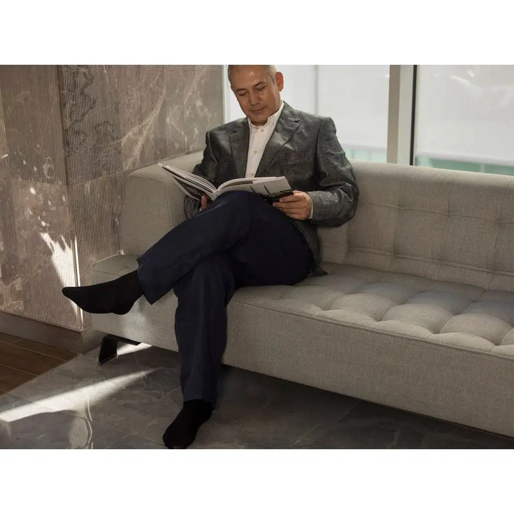 V82812 Varimed Cotton for Men CCL2 Orta Basınç Diz Altı Kapalı Burun Normal Boy Varis Çorabı